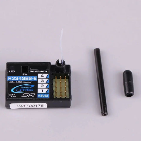 4-Channel SBus2 Telemetry Receiver For T-FHSS R334SBS-E With Real-Time Battery Voltage And Signal Telemetry, components view