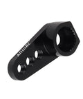 TRX4M Servo Horn 25T 6mm Gear Aluminum Servo Arm For High Torque Micro Servos One Eighteen RC Crawler Drop In Upgrade CNC Machined 6061T6 Aluminum Fits Stock Servo And TRX4M Models, black