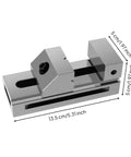 Precision Swivel Vise For Milling And Grinding, 13.5cm alloy steel tool, ideal for compact CNC workspace use.