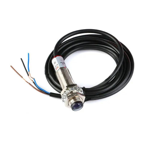 High Precision M12 Laser Photoelectric Switch Sensor, Normally Open B NPN O, Red Light, Semi Waterproof DC 20 Meter Range