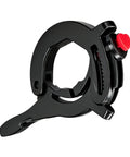 Universal Motorcycle Cruise Control Throttle Lock Assist with Adjustable Handlebar Booster, heavy-duty black ABS clamp device.