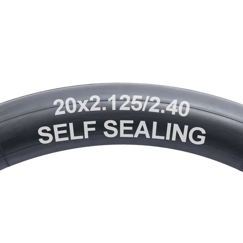 Close-up of Self-Sealing 20 Inch Bike Tubes AV32mm With Schrader Valve Puncture-Resistant And Ride-Ready for 20x2.125/2.4 tires