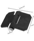 Heavy Duty Weld On Gate Hinges Two Pack Beefy Steel Trailer Door Hinges for Dump Trailers RVs and Metal Gates, dimensions shown