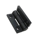 Flat Opening Torque Hinge Plastic Hinge With Adjustable Torque White 1 Pack Door Hardware Hinges For Home Cabinets Exterior Doors Smooth Action Easy Install Durable White Finish black hinge close-up