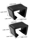 8 Pack Outdoor Furniture Clips And Connectors For Rattan Wicker Chairs And Sectional Sofas, No More Sliding, measured dimensions