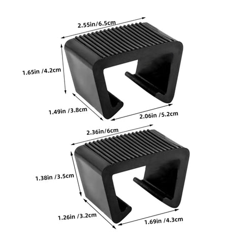 8 Pack Outdoor Furniture Clips And Connectors For Rattan Wicker Chairs And Sectional Sofas, No More Sliding, measured dimensions