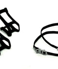 ATB Toe Clips and Straps Nylon Full Cage Toe Clips With Woven Straps for ATB and Hybrid Bikes, shown detached with straps visible.