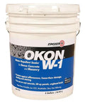 16 Pack 5 Gallon Tough As Nails Clear Water Repellent Sealer For Cast Concrete And Tilt Up Masonry in a white bucket.