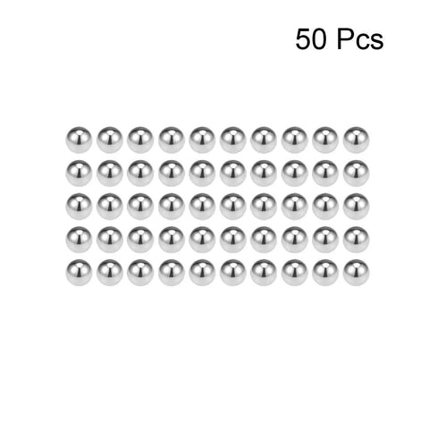 2mm Bearing Balls Made Of 304 Stainless Steel G100 Precision Balls 50 Pieces Top Notch Quality Smooth Finish Corrosion Resistant Micro Ball Bearings For Machinery DIY Projects Hobby Tools, 50 pcs shown