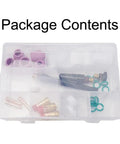 All In One 31 Piece TIG Torch Accessory Kit For WP-17 WP-18 WP-26 With Stubby Gas Lens Size 12 Glass Cup and aperture contents