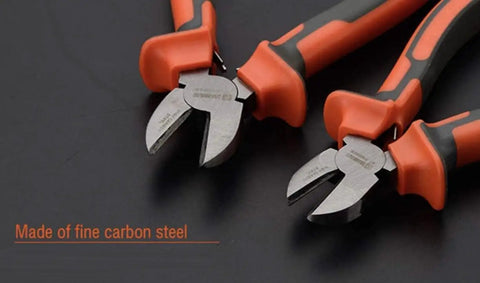 Harden Pro 6 Inch Diagonal Wire Cutters With Spring Loaded Ergonomic Handle made of fine carbon steel, heavy-duty flush cutters