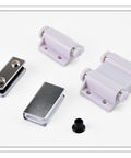 Slide Bolt Door Lock Hasp For Doors Gates Cabinets And Glass Furniture Hardware Kit with Touch Latch and Suction Closer components