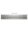 Six Pack 15.7 x 2 Inch Stainless Steel Piano Hinges Continuous Hinge For Tool Boxes Cabinets Cupboards And DIY Projects Silver