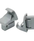 Sun Visor Clip Replacement For Mitsubishi Outlander 2014 To 2020 And ASX 2012 To 2016 Lancer Evo 10 Grey 2 Pack Tough Plastic
