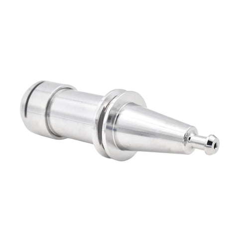Top Shelf Stainless Steel Cnc Collet Chuck Delivering Dead On Zero Point Zero Zero Millimeter Accuracy And Dynamic Balancing, side view, precision machining.