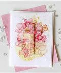 Handcrafted card with flowers using Cross Set Metal Die Cuts For Christmas Pray Fish Cross Cutting Dies Stencils For DIY Scrapbooking