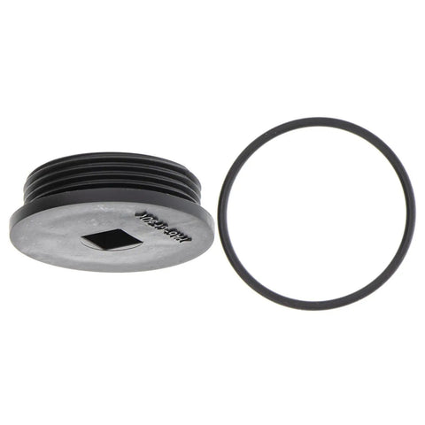 Upgrade Your Gear With This Brand New Lower Housing Oil Drain Plug Cap Kit TT-1A637094450 Featuring Tight Sealing Performance For XT1-GT54 Fab And XT2-GX54 Fab Equipment Units Zero Leakage And No Mods Needed Perfect Fit! black plastic oil drain plug cap with O-ring gasket