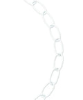 No 10 Diameter 10 Feet Weldless Chain White Light Duty Steel Chain For Securing Gates And Fences Decorative Outdoor Link