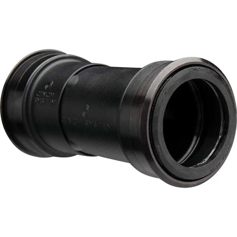 Bottom Bracket BB92 30mm Double Row 92 Cinch System for Mountain Bikes, black aluminum, cylindrical side view