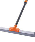 Rubber Floor Squeegee Heavy Duty With Extendable Handle For Concrete, Tile And Metal Floors, Garage And Shower Water Removal