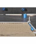 Proleveling System 1/32 Inch Extra Linear Leveler Stems Pack Of 100 with caps on tiled floor installation