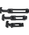 Heavy Duty Rubber Flexible T Handle Draw Latch Lock Buckle For Toolboxes Farm Machinery Cart Storage 221mm Length set of three sizes