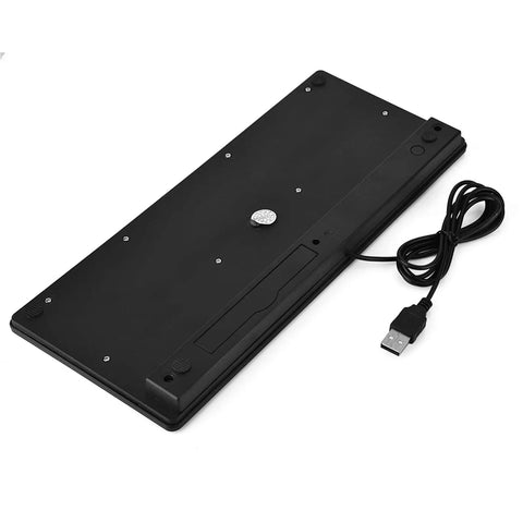 Heavy Duty Waterproof Usb Keyboard Built Like A Tank For Busy Warehouse Workstations And Labeling Stations showing slim design and USB connection.