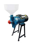 Beast 2200W Electric Grain Mill Grinder For Heavy Duty Commercial Use, Dry Grinder with funnel and steel construction.