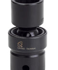 Heavy Duty Half Inch Drive 5/8 12 Point Universal Impact Socket Forged From Premium Chrome Molybdenum Steel close-up view.