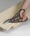 Beefy 12 Inch Aluminum Snip For Heavy Duty Metal Cutting With High Carbon Blades cutting curved J-channel