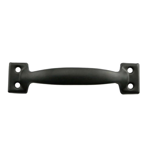 10 Pack 99mm Black Iron Door Handle Pulls With Screws For Doors And Drawers Vintage Surface Mount Hardware For Barn Doors Garage Doors Screen Doors