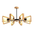 Modern Metal Pendant Chandelier With Five E27 Sockets And Compatible Slim Led Fixtures Sleek Black Finish Top Tier Build For Dining Room Or Living Area Gonna Turn Heads, showcasing a six-arm design.