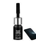 Screen Repair Solution For Phones And Watches, Glass Crack Repair Liquid, 5Ml Universal Quick Fix For Scratches And Cracks bottle next to cracked phone screen.