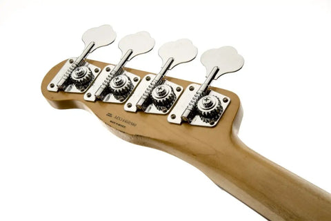 Mike Dirnt Roadworn Precision Bass RW White Blonde With Classic 51 And 55 P Bass Styling Modern Punk Pop Tone From Custom 59 Split Single Coil Nitrocellulose Road Worn Finish Hardshell Case Included, bass headstock
