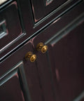 Dope Antique Brass Cabinet Knobs With Flowcrest Backplate Classic Dome Pulls With Beaded Edge on dark kitchen cabinets