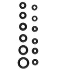 Watch Crown O Rings Seals Repair Kit With 12 Sizes for Waterproofing Your Timepiece Keeping It Splash Proof And Ready For Daily Wear Easy Fixes For Leaks And Water Resistance shown in arranged layout