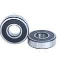 Heavy Duty Deep Ball Bearing 6300 Series 2RS rubber shield sealed 25x62x17 for industrial equipment, automotive, and agricultural machinery.
