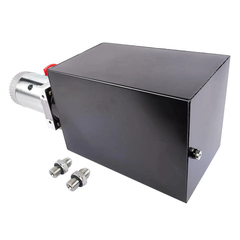 Beefy 12V DC Double Acting Hydraulic Dump Trailer Power Unit With 20 Quart Steel Reservoir SAE 6 Ports And 3200 PSI For Fast Lifting And Lowering Of Dump Trailers