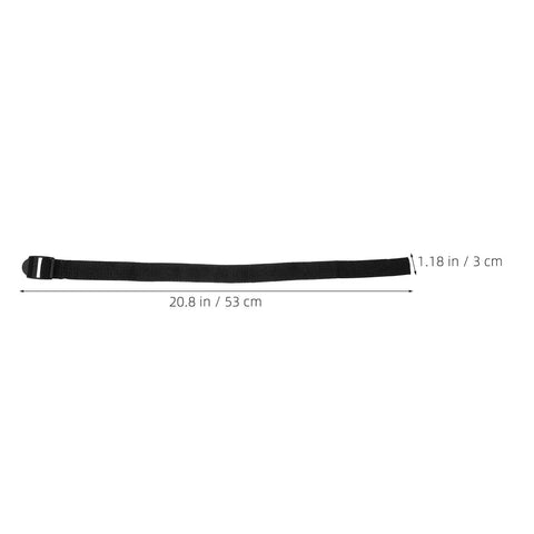 Manual Lawn Aerator Shoes Straps Eight Piece Set With Adjustable Grippy Spikes black strap 20.8x1.18 inches
