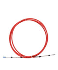 Throttle Control Cable 11.5 Feet 2 Pack Red Outboard Rotary Steering Cable For Most Single Station Boats Stainless Steel End With HDPE Liner