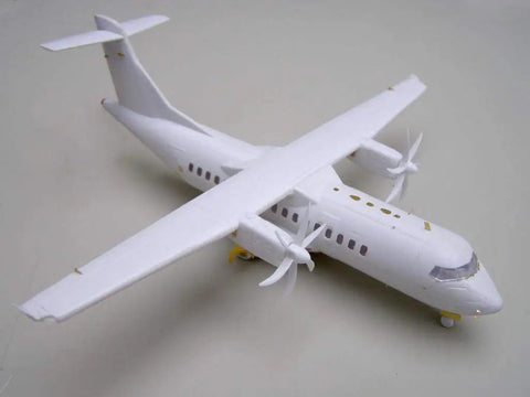ATR 42 500 Exterior Detailing Photoetch Kit For One To Forty Four Scale Aircraft Model showcases painted metal parts and detailing