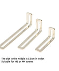 Nickel Plated Corner L Shaped 90 Degree Angle Bracket Heavy Duty Mount Durable Easy Install For Wood And Metal Projects Ready To Use