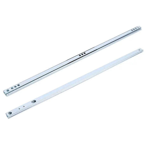 2 Pack Drawer Slides 450x17mm Heavy Duty Steel Ball Bearing Guide Rails For Cabinets And Closets, Smooth Quiet Sliding, Galvanized Steel Hardware