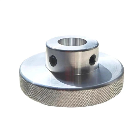 Aluminum Alloy Knurled Handwheel For Stepper Motors 60mm Outer Diameter 10mm Bore CNC Precision Machining For Fine Tuning Control