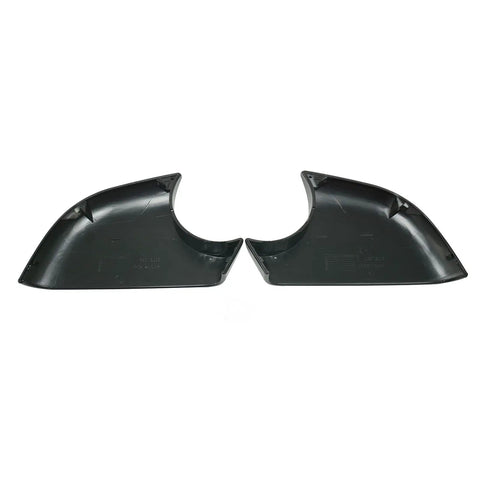 Level Up Your Wheels With These Tank Ready Side Rearview Mirror Caps For Tesla Model 3 2017 To 2022 Slick Waterproof Abs Trim Drops In Tight Left Right, black ABS mirror caps, side view.