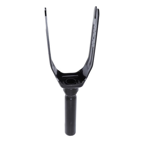 Lightweight Aluminum Front Fork Assembly Upgrade Kit for Electric Scooters shown upright, detailed view of the alloy frame design