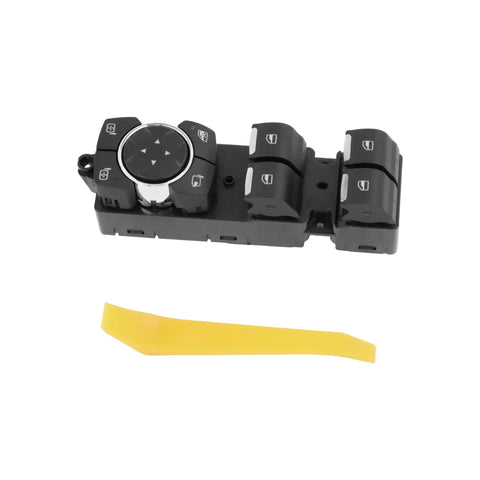 Driver Side Power Window Switch Fits Ford F-150 2021 To 2023 Replaces ML3Z-14529-BE BD showing control buttons and screwdriver tool.