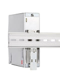 Side view of EDR-120-24 120W 24VDC 5A Industrial DIN Rail Power Supply With Universal 85-264VAC Input showing rail mount