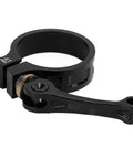 Vistreck 41mm Quick Release Bike Seat Post Clamp with CNC aluminum alloy collar for folding bikes, side view with lever.