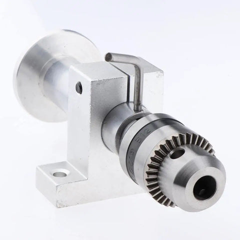 Mini Rotate Lathe Tailstock With High Precision Double Bearing Design For Woodworking And Carving Projects close-up view